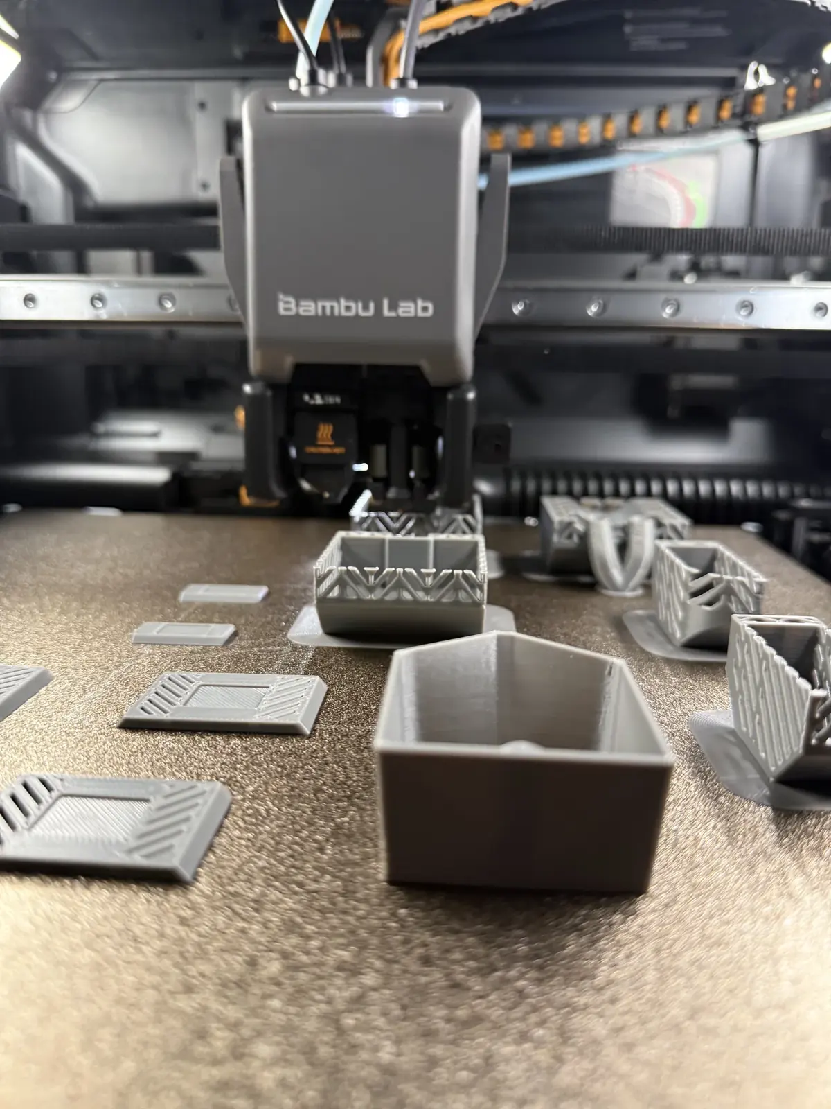 Functional printed components arranged for fit and production review